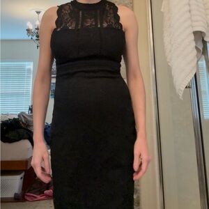 Liberty Love Black Lace Midi Dress